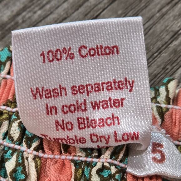 Yo Baby Pink Floral Spring Summer Dress Girl's 5 - Picture 5 of 9